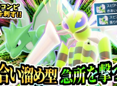 【ポケモンZA 】壁ゼルネアスもバクーダも刺す『急所型メガスピアー』で勝つ虫パが強い‼️輝石ストライクの堅さにも注目！【Pokémon LEGENDS Z-A /虫統一パ 】