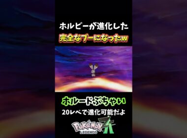 【ポケモンZA】ホルビーがホルードに進化したけどwブーすぎるw 【 Pokémon LEGENDS Z-A 】 #shorts