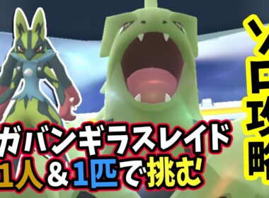 【ポケモンGO】メガバンギラスレイドをソロ攻略！メガルカリオで弱点をつけば600族のメガシンカも1人討伐できる！
