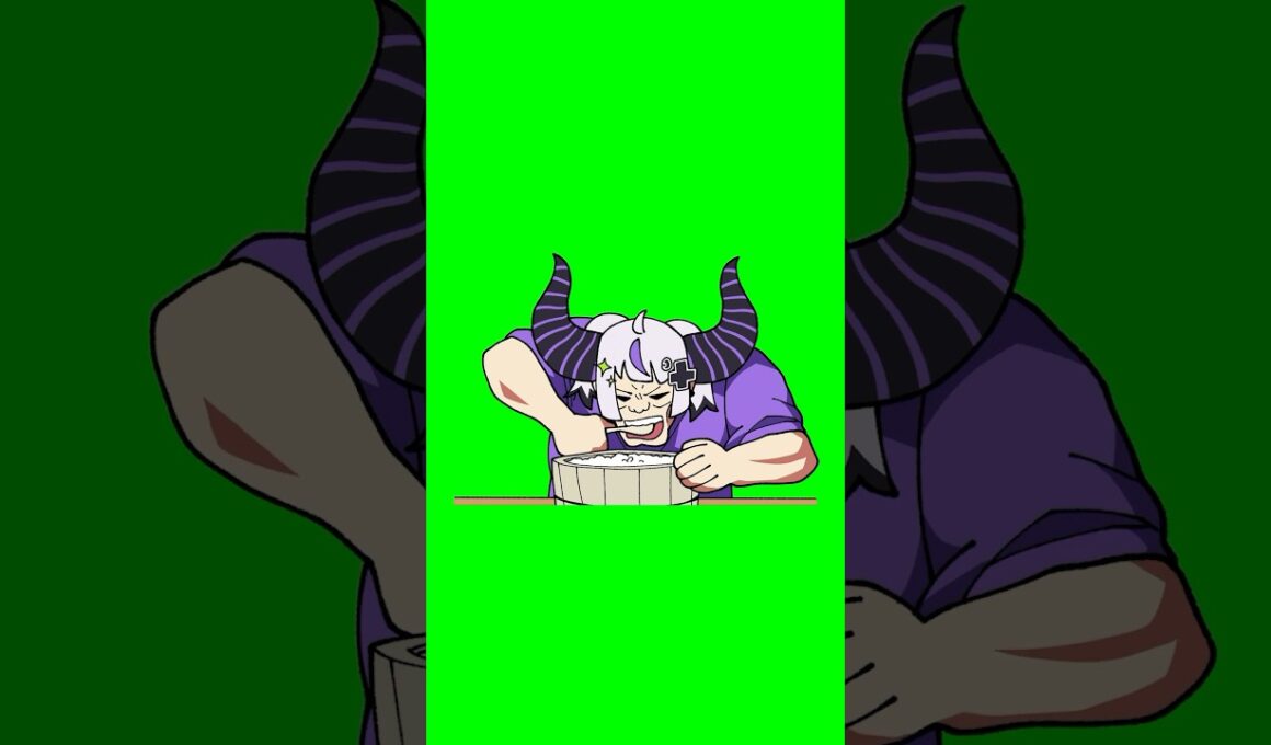 ご飯を食べまくるラプ様GB素材 ￤※使用方法は関連動画参照【ラプラス・ダークネス/ホロライブ】#shorts