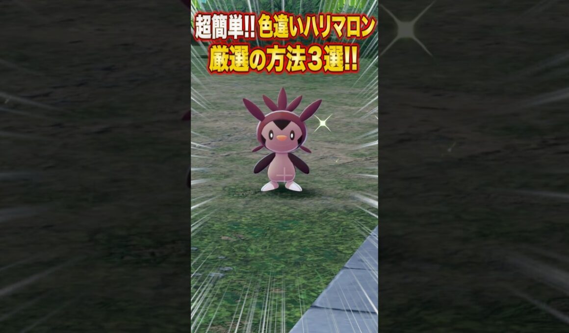 【ポケモンZA】超簡単！色違いハリマロン厳選の方法３選【レジェンズZA】#shorts #ポケモン #ポケモンza #レジェンズza #legendsza