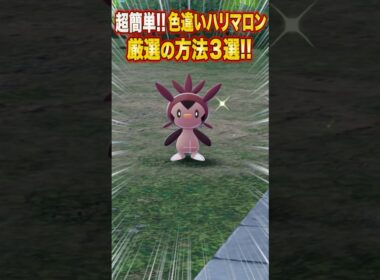 【ポケモンZA】超簡単！色違いハリマロン厳選の方法３選【レジェンズZA】#shorts #ポケモン #ポケモンza #レジェンズza #legendsza