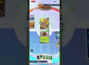 今回は意外なカードが活躍！カプ・ブルルのめりこみタックルでファイヤーEXを粉砕&大勝利！！ #shorts #ポケモン #ポケポケ #pokemon