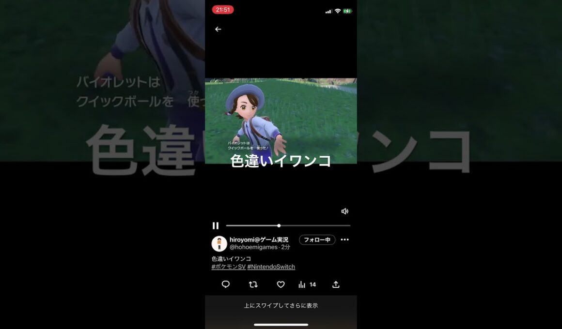 ポケモンスカーレット・バイオレット　色違いイワンコ出現！ #pokémon #ポケットモンスター　＃SV