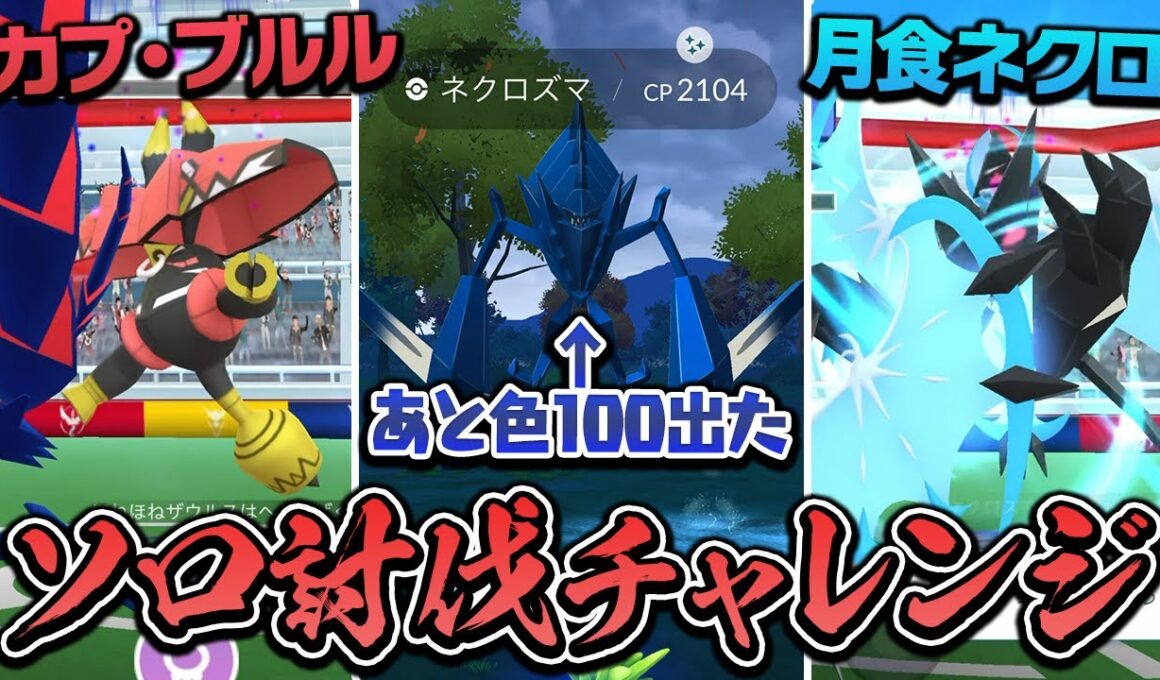 【まさかの成果】月食ネクロズマとカプ・ブルルをソロ討伐してみた【ポケモンGO】