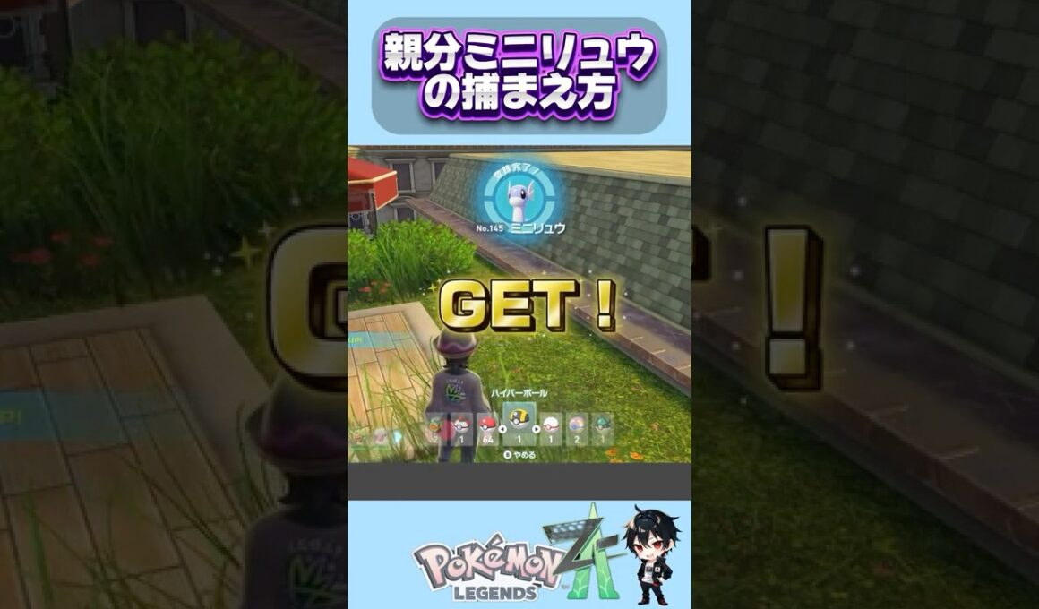 親分ミニリュウの捕まえ方『Pokémon LEGENDS Z-A』  #ポケモンレジェンズZA #pokemonlegendsza #shorts