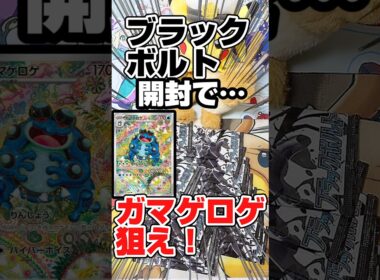 【ガマゲロゲ狙え！🐸ブラックボルト開封】ポケモンカードブラックボルトをバラパック開封です！ゴッドパック、BWR、カンダシンジを狙え！ポケモンSRなら泣きの１パック😢