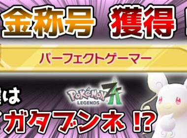 【ポケモンZA】金パーフェクトゲーマー獲得構築を公開！！メガタブンネがまさかの大活躍！？