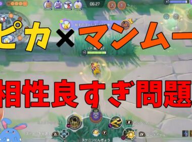 二匹で全対応！ピカチュウとマンムーの組み合わせがいかに相性いいかを徹底解説！の巻【ポケモンユナイト】【詳細解説1087】