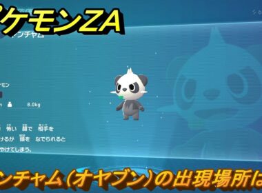 ポケモンＺＡ　ヤンチャム（オヤブン）の出現場所は？図鑑０４７　＃５９１　【Pokémon LEGENDS Z-A】