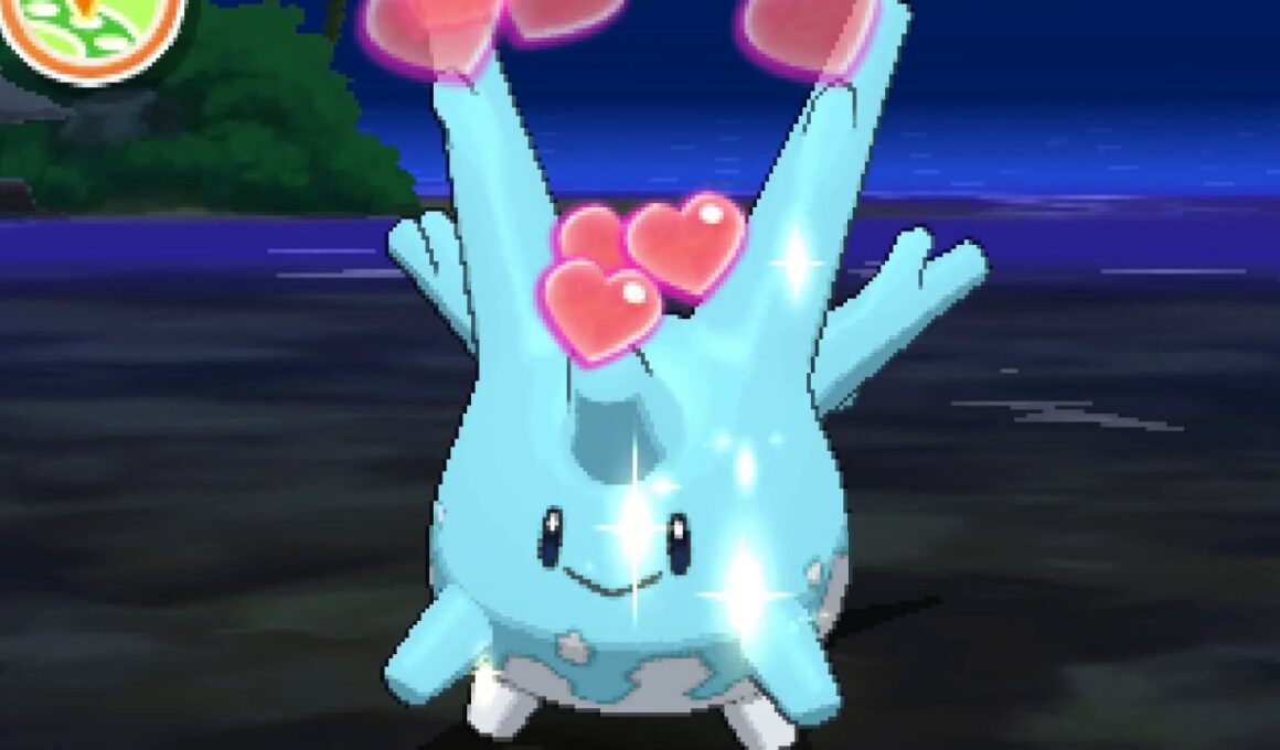 ポケリフレ　サニーゴ(色違い)と戯れるだけの動画