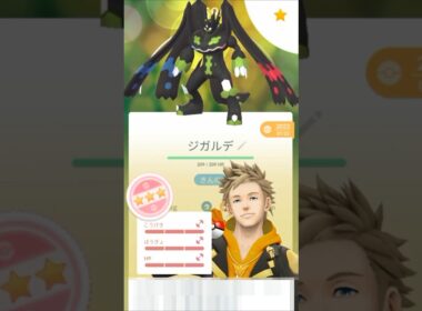 ポケモンGO　評価MAXのパーフェクトフォルムのジガルデをPL15からPL40まで強化をやってみた。