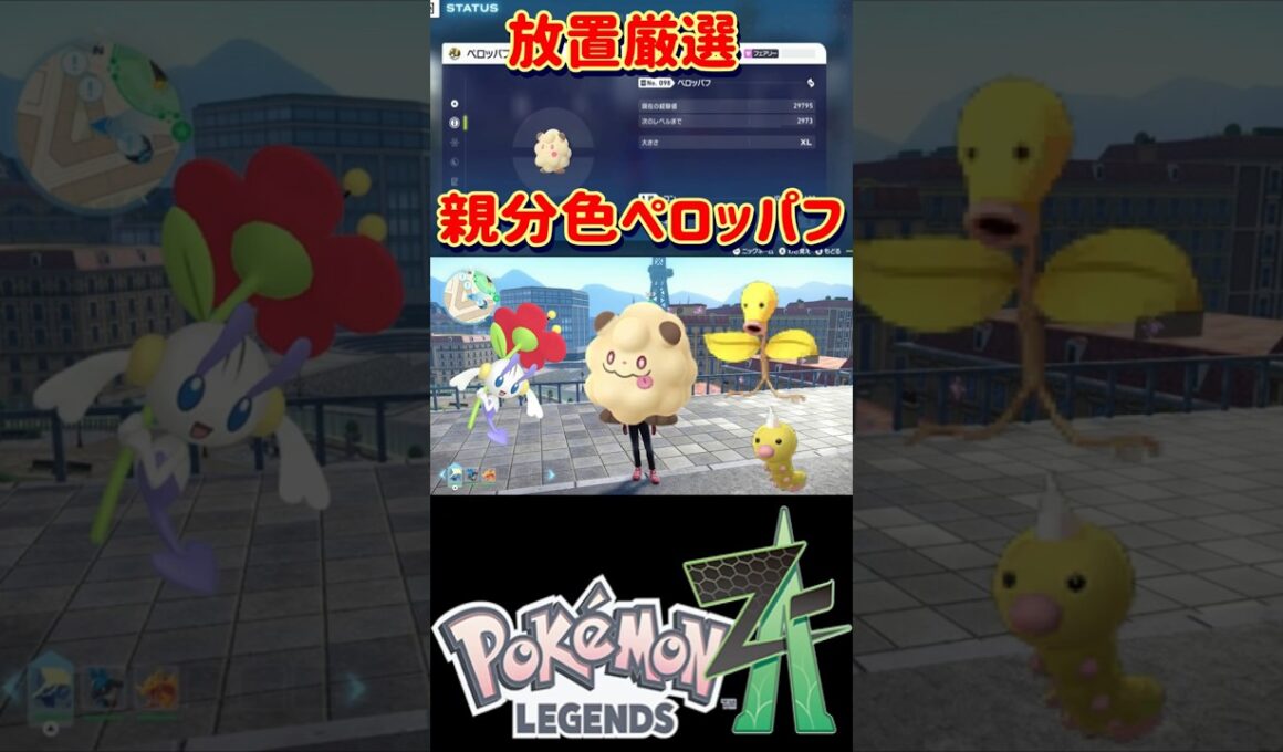 【レジェンズZA】放置してるだけで親分色違いペロッパフの厳選が出来る神スポットを紹介します【#ポケモン #Shorts】