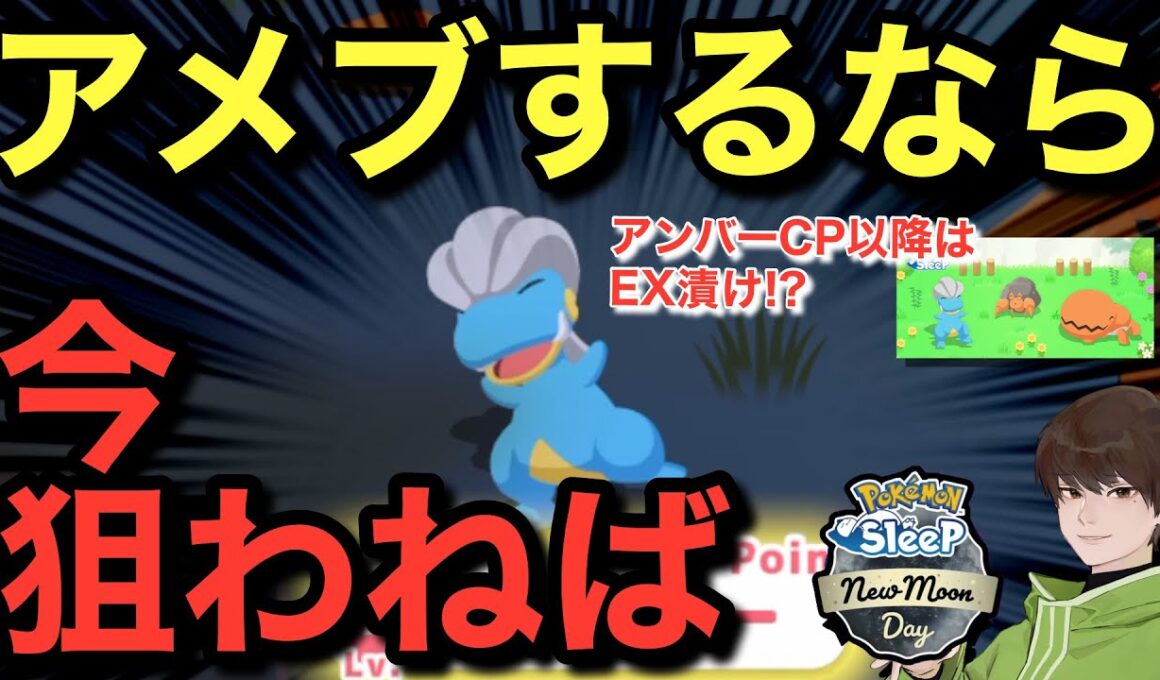 タツベイがしばらくゲットできなくなることに気付いてしまった無課金🤔【ポケモンスリープ】【アンバー渓谷登場キャンペーン】無課金リサーチ851/836日目