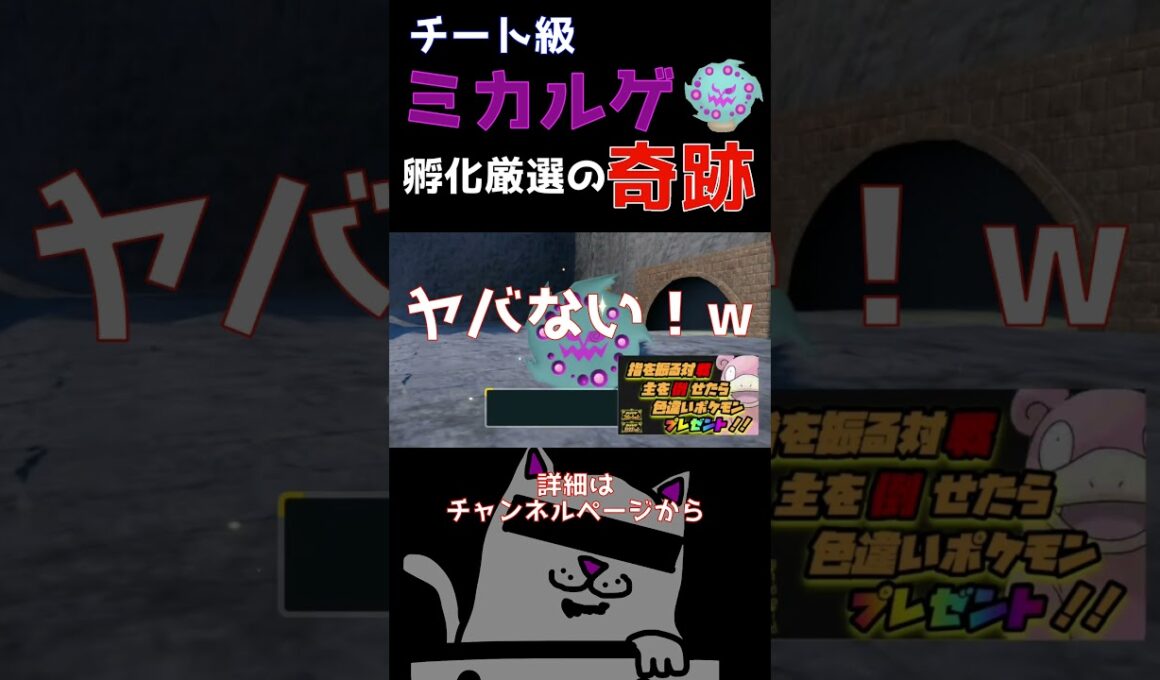【ポケットモンスターsv】ミカルゲ孵化厳選がやばすぎた！ #ポケモン #色違い #配布#孵化厳選