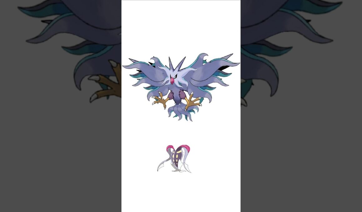 サンダー＋カラマネロ。宇宙鳥　#ポケモンフュージョン #メガカラマネロ #改造ポケモン  #伝説のポケモン #色違いポケモン