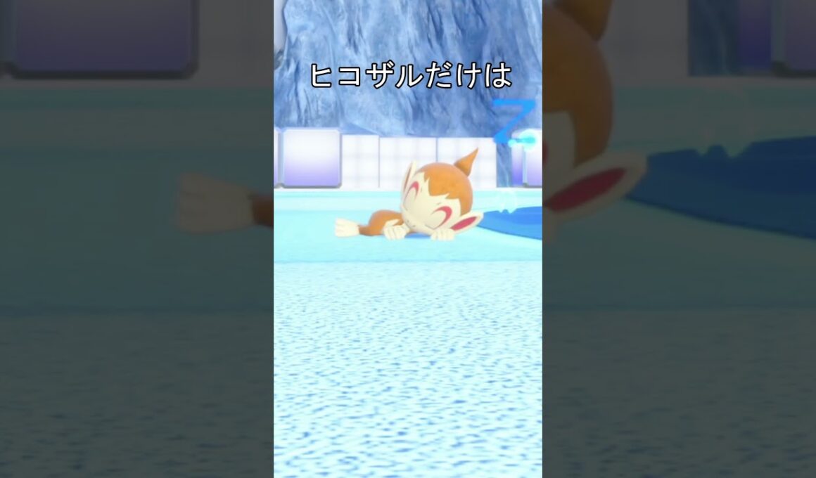 尻尾の炎　寝るとき　ヒコザル #ポケモン #ポケモンsv #ヒコザル