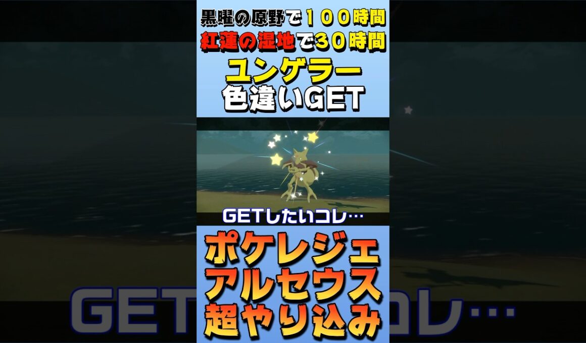【色違い】ユンゲラーの色違いをゲットした日【ポケモンレジェンズアルセウス】