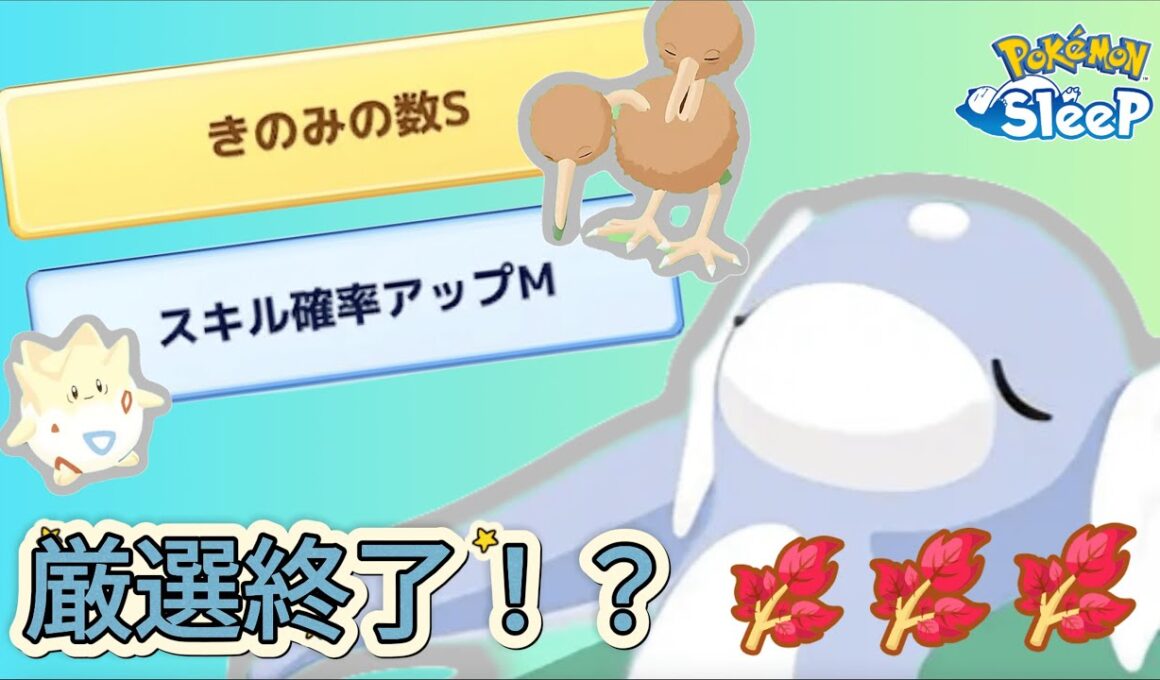 【ポケモンスリープ】ヌイコグマ厳選しようとしたら、まさかの別ポケモンの厳選終了！？