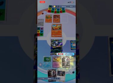 優秀すぎる援護射撃！みずしゅりけんでワカシャモを粉砕&メガアブソルEXのダークネスクローでヒードランを追い詰め、リーリエをトラッシュ！ #shorts #ポケモン #ポケポケ #pokemon