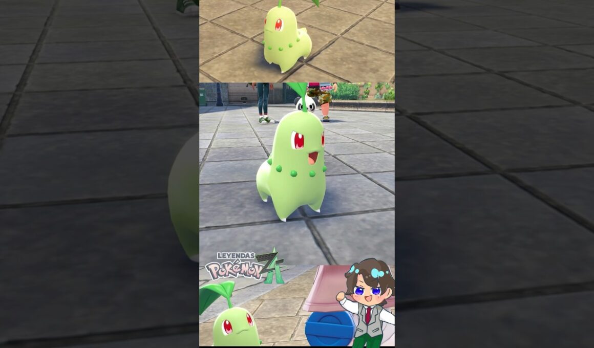 チコリータ限界オタクの発狂リアクション！チコリータ可愛すぎる！！！【ポケモンZA】 #ポケモン #ポケモンza #shorts