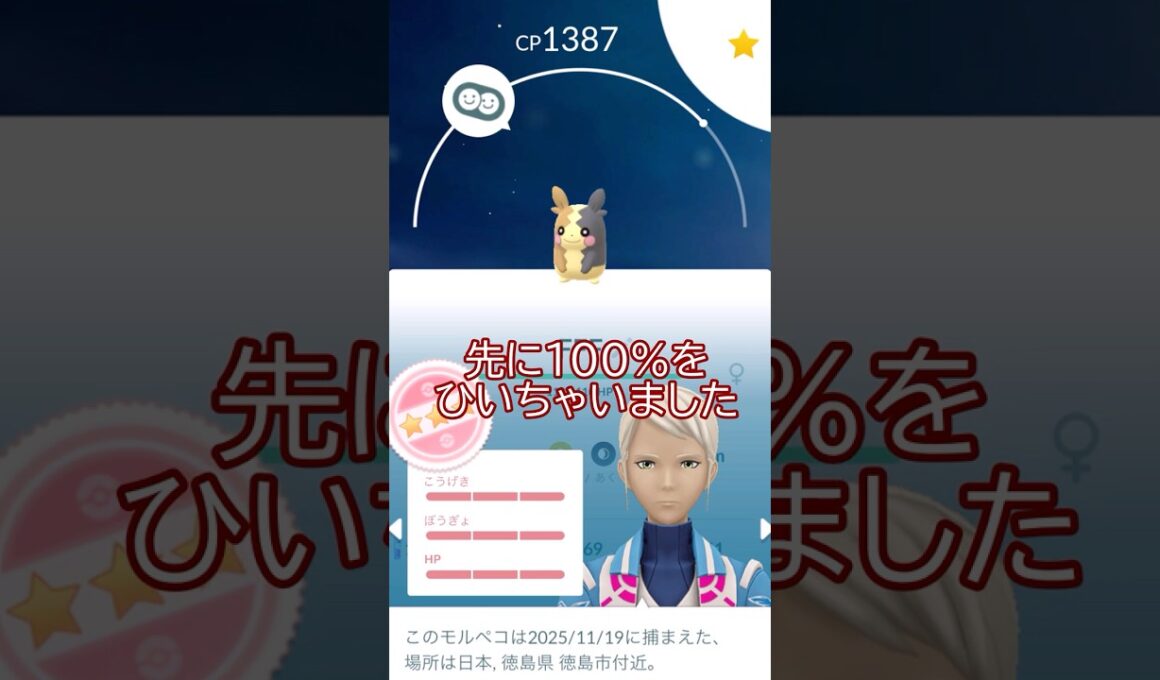 👼個体値100％👿モルペコ⚡強化PL40まで #ポケモンgo #pokemongo #pokemongoshorts