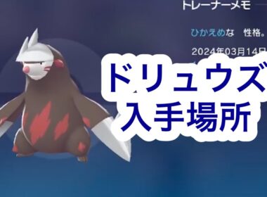 【ポケモンZA】ドリュウズ入手場所