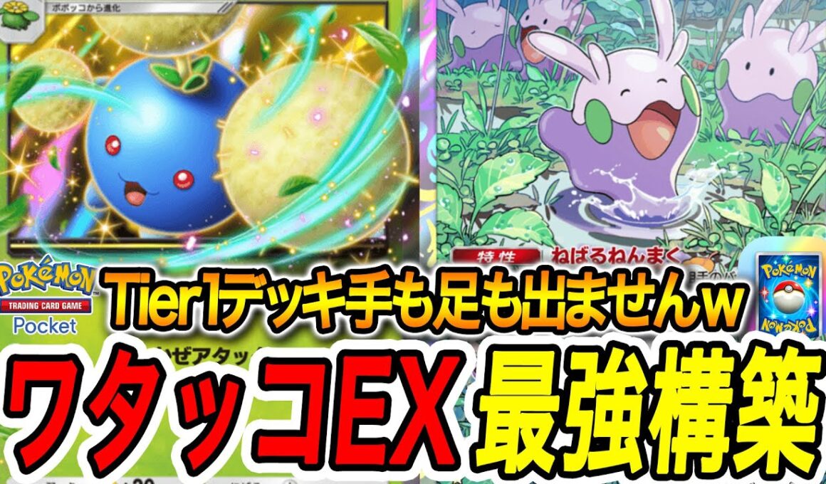 【ポケポケ】今超話題のワタッコオドリドリヌメラが最強すぎてメガシンカ涙目ｗｗ【PokémonTradingCardGamePocket】
