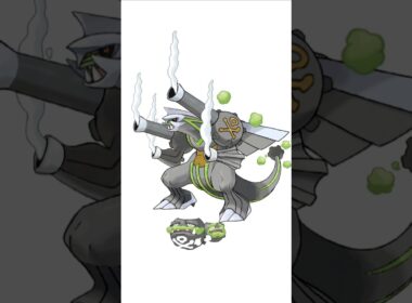 パルキア＋ガラル地方マタドガス合成。砲撃竜　#ポケモンフュージョン #改造ポケモン  #伝説のポケモン #最強ポケモン #pokemon