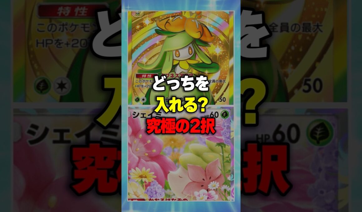 新環境でドレディアorシェイミどっちを選ぶ？究極の2択！【ポケポケ】新パック『メガライジング』⁠#ポケポケ #ポケモン ⁠#ポケカ