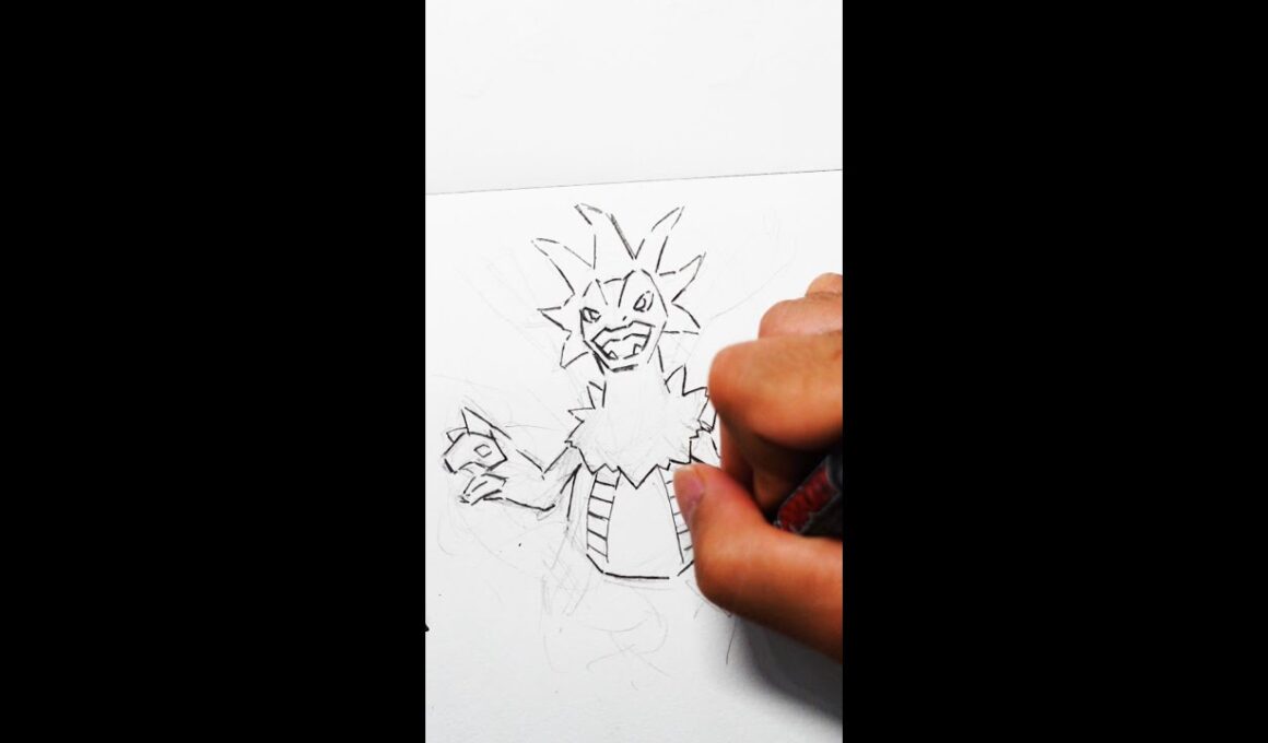 【ポケモン】　サザンドラを描いてみた