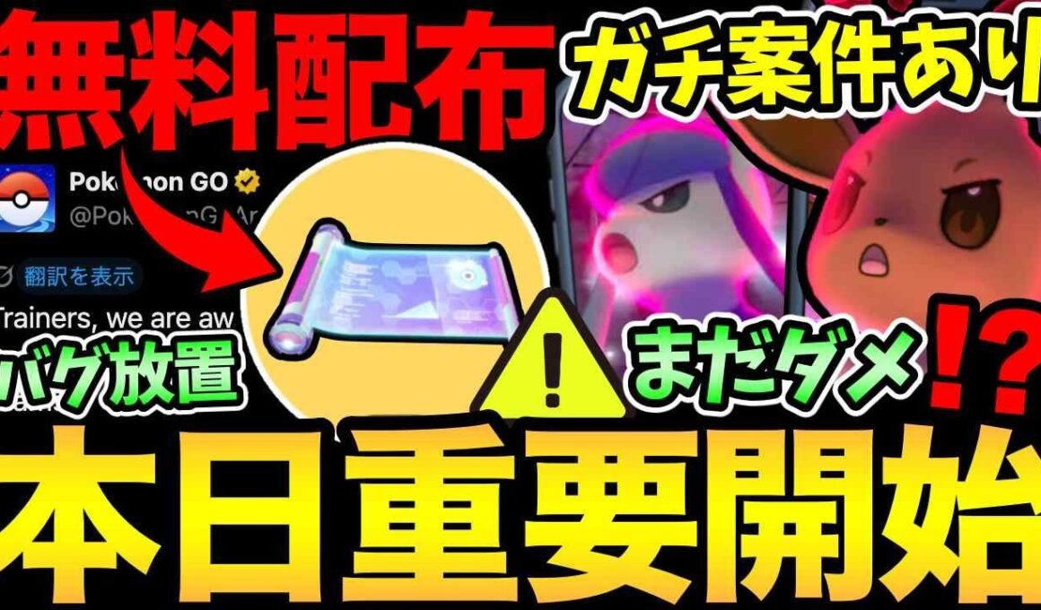 今日から無料配布開始！イーブイのガチ案件を見逃すな！進化はまだ急がなくて大丈夫！ナイアンはあのバグを放置...？【 ポケモンGO 】【 GOバトルリーグ 】【 GBL 】【  】