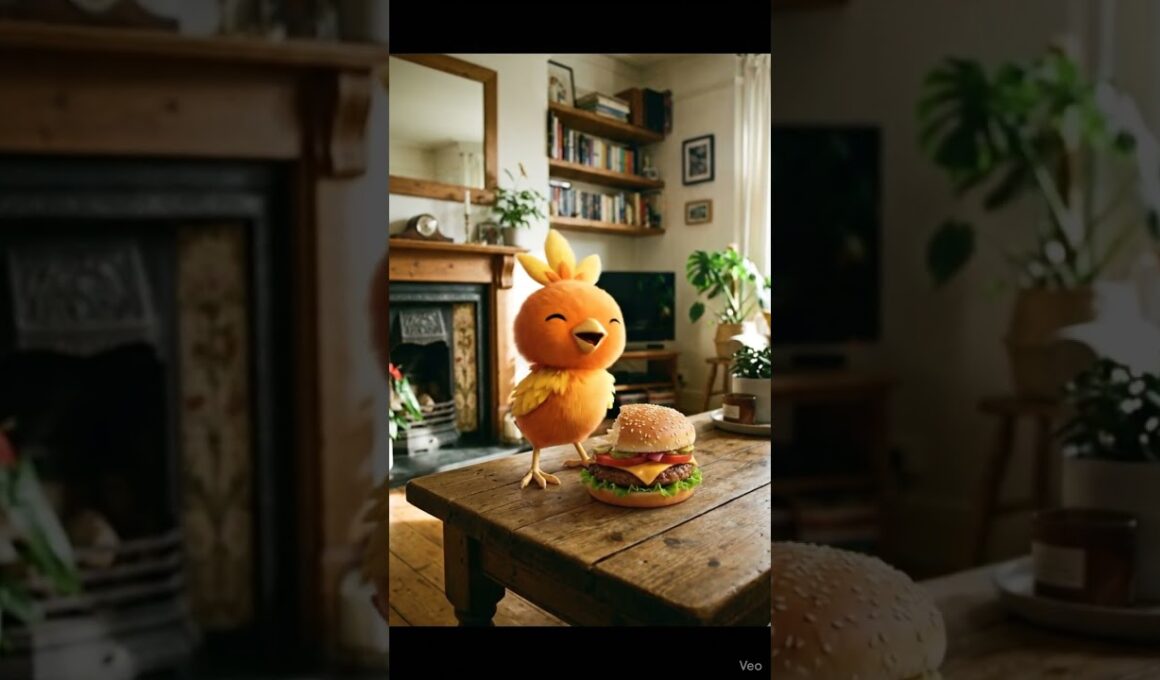 アチャモはハンバーガーが好きみたい