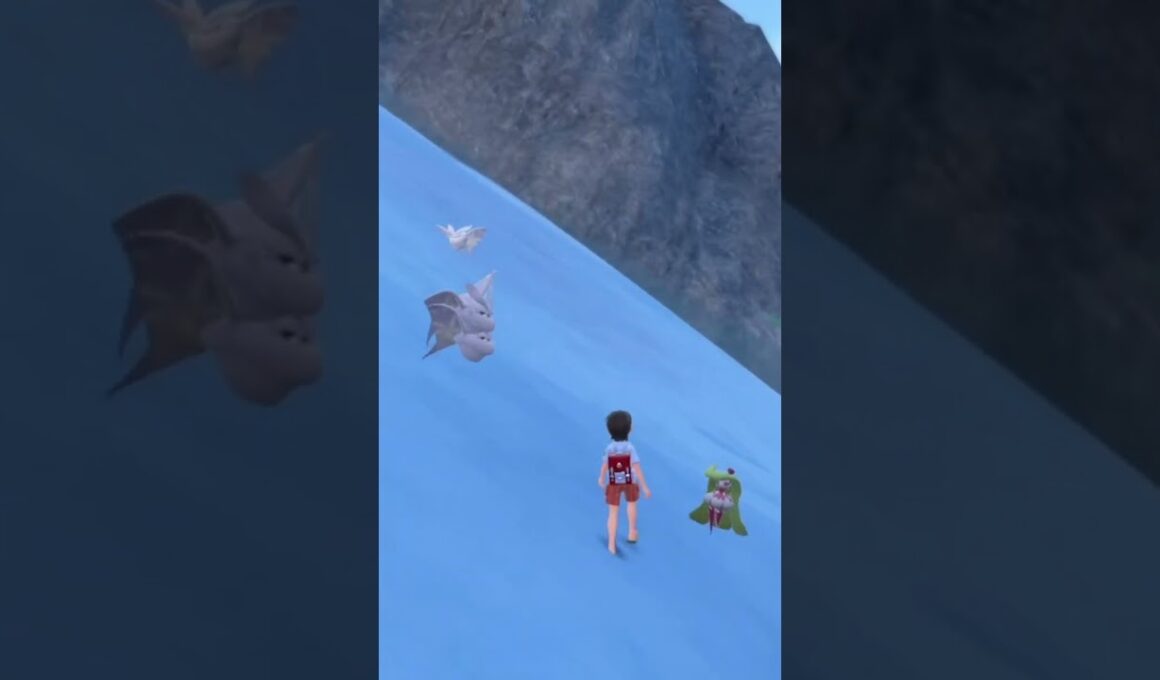 羽が多いタイプの モスノウ #shorts #ポケモンsv #碧の仮面 #碧の円盤