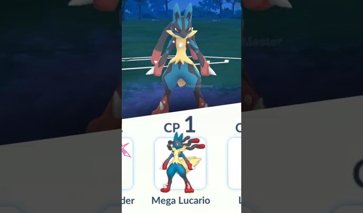 using LvL 1 Mega Lucario vs team rocket in Pokemon GO.