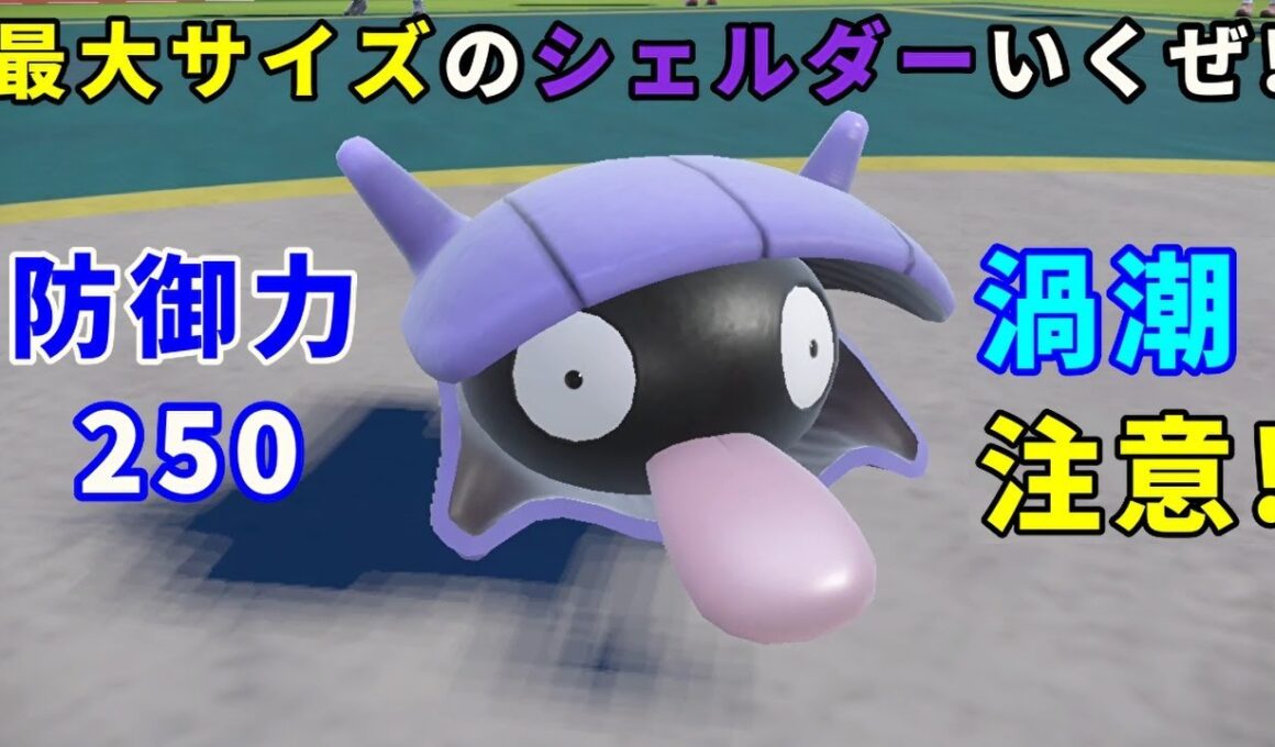 でっかい「シェルダー」を活躍させたい！【ポケモンSV】