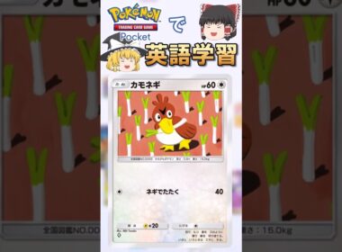 【ポケポケ】カモネギ「ネギでたたく」 の英語版名称は？【ゆっくり解説】