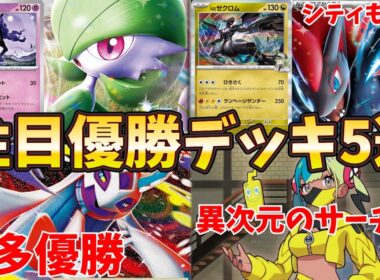 MEGAドリームex発売！レイスポスが早速サーナイトで活躍！ゾロアークがシティ優勝や準優勝もするなど好調！メガユキメノコが初日のジムバトルで大活躍！注目ジムバトル優勝デッキ5選【ポケカ考察】