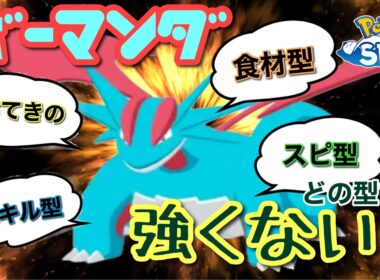 【ポケスリ】君はどのマンダを選ぶ？ボーマンダの性能を伸ばしてそれぞれの型の強みと注意点を考察してみたら意外な結果に！【大器晩成】