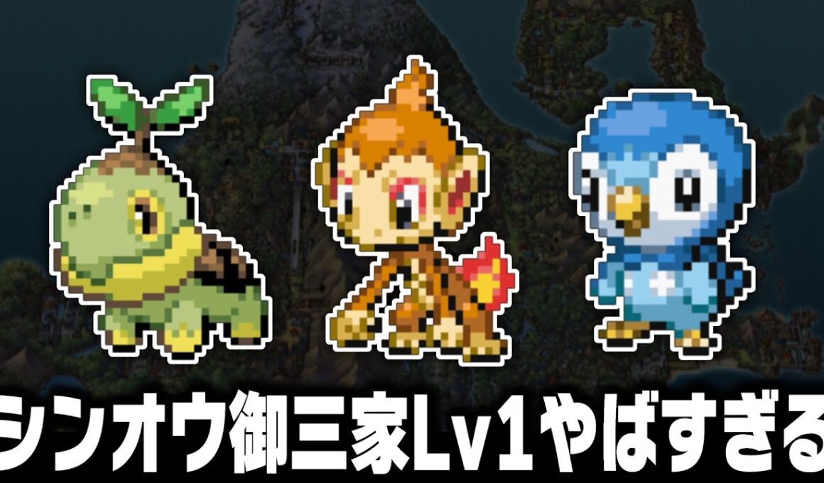 ヒコザル.ポッチャマ.ナエトルLv1が最初のポケモンだったら別地方を1匹で殿堂入りできるの？【ブラックホワイトBW/BW2】【総集編】