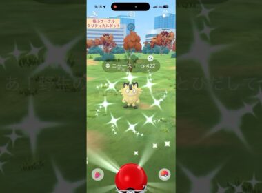 【難易度中】色違いガラルニャース極小サークルクリティカルゲット【ポケモンGO】