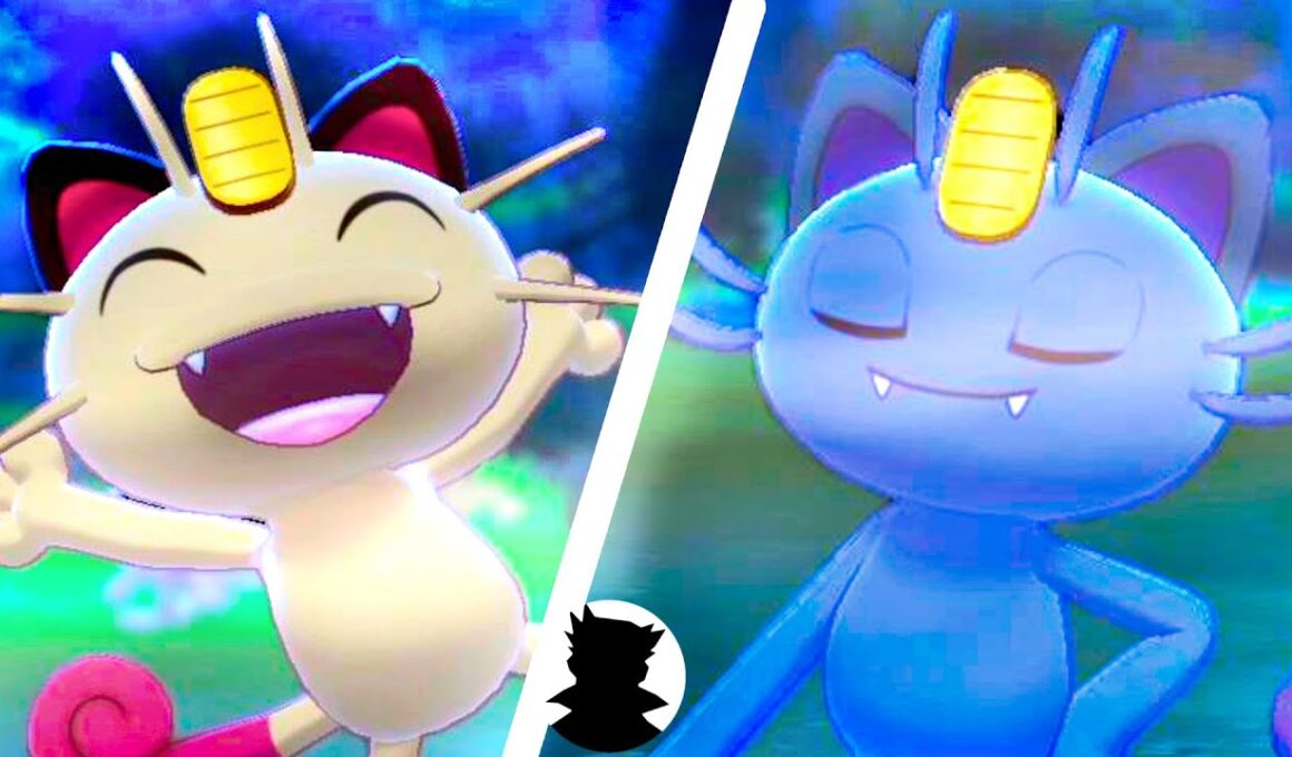 【Pokemon Camp】Meowth・Persian vs Alola＆Shiny Evolution Cute!