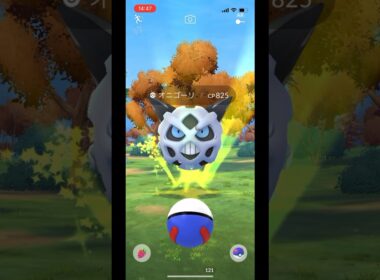 ポケモンgo 野生のオニゴーリゲットチャレンジ　#pokemongo