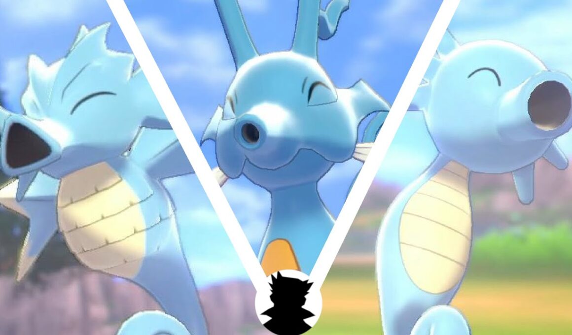 【Pokemon_Camp】Kingdra・Seadra・Horsea＆Shiny Evolution Cute!