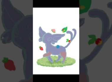 1日遅れのエーフィの日#イラストメイキング #イラスト #エーフィ #ポケモン #ポケットモンスター #ポケモンsv #ポケモンユナイト #こさと#shorts