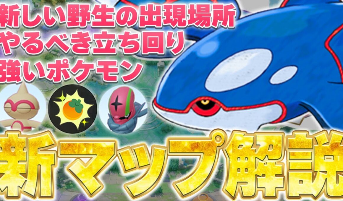 【完全版】これ見れば新環境丸わかり！カイオーガマップで必要な知識完全解説！【ポケモンユナイト】
