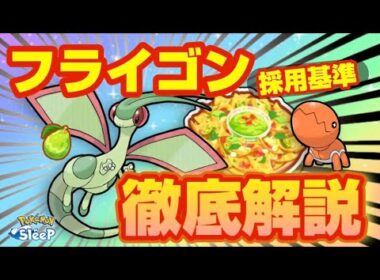 ポケスリ初期勢が語るフライゴンの採用基準！具体例付きで徹底解説しました【ポケモンスリープ】