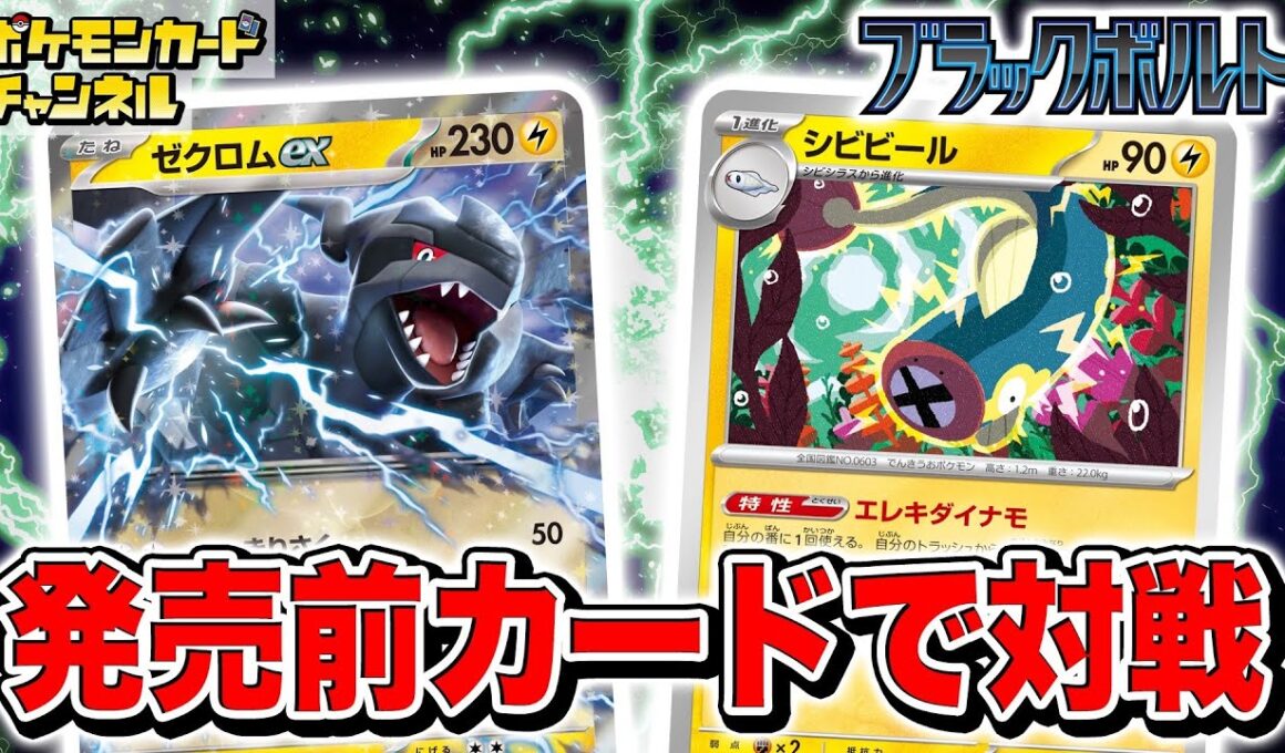 【発売前に対戦】圧倒的なパワーとスピード！ゼクロムexとシビビールを採用したデッキが強すぎる！？【ブラックボルト/ホワイトフレア/ポケモンカード/ポケカ】