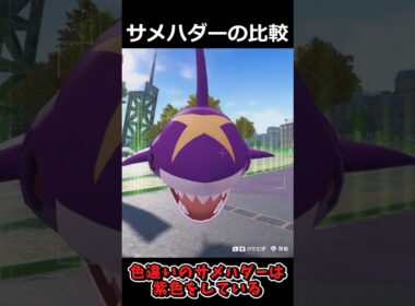 サメハダーを比較してみた結果 #ポケモンレジェンズZA  #shorts #switch2