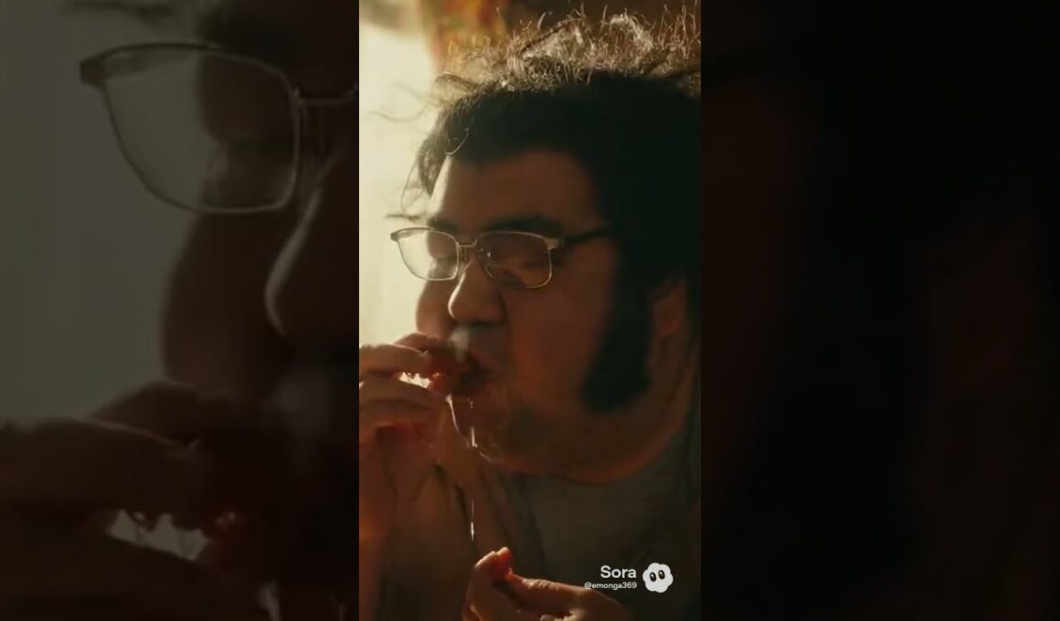 チー牛、ザリガニとチー牛を一緒に食べる【AI生成】